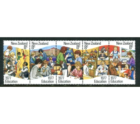 Nrw Zealand 1977 Education Strip (5) MUH