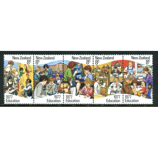 Nrw Zealand 1977 Education Strip (5) MUH