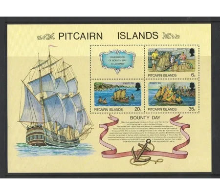 Pitcairn 1978 Bounty Day MS MUH