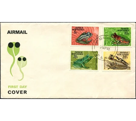 PNG 1968 Frogs FDC