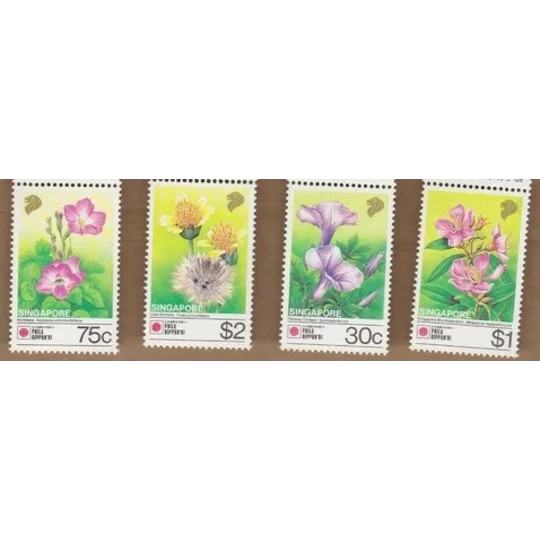 Singapore 1992 Phila Nippon Flowers (4) MUH
