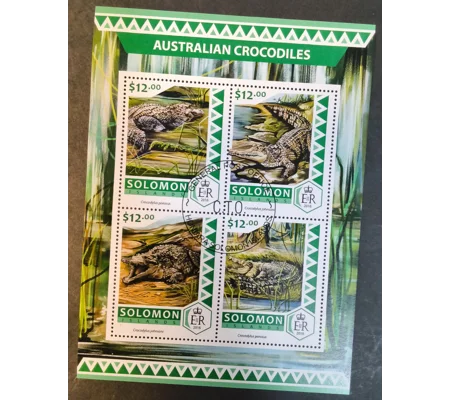 Solomon Islands 2016 Crocodiles MS