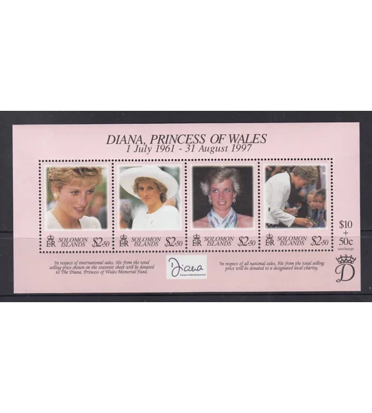 Solomon Islands 1997 Diana MS MUH