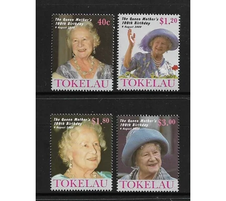 Tokelau 2000 Queens Mother 100th (4) MUH
