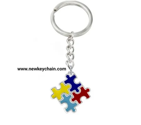 Autism Puzzle Piece Keychain