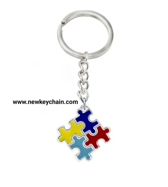 Autism Puzzle Piece Keychain