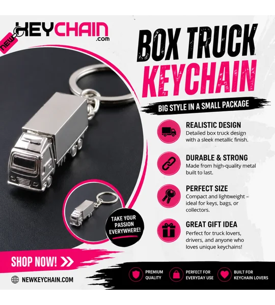 Box Truck Keychain