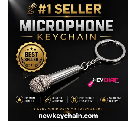 Microphone Keychain