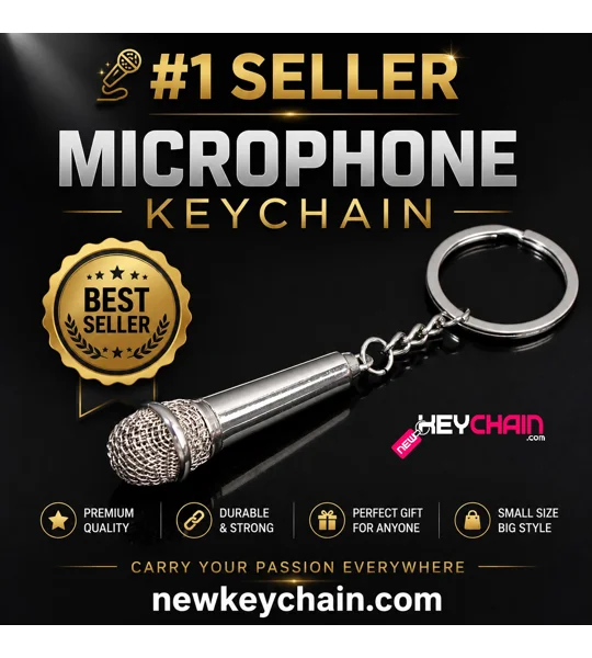Microphone Keychain