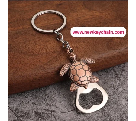 Vintage Sea Turtle Bottle Opener Keychain