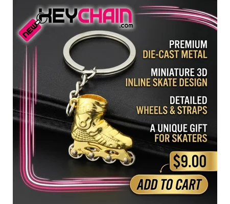 Roller Skates Key Chain