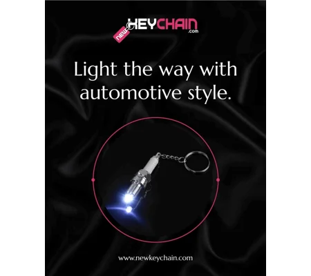 Spark Plug LED KeyChain