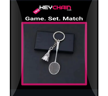 Tennis Rack Keychain