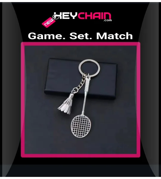 Tennis Rack Keychain