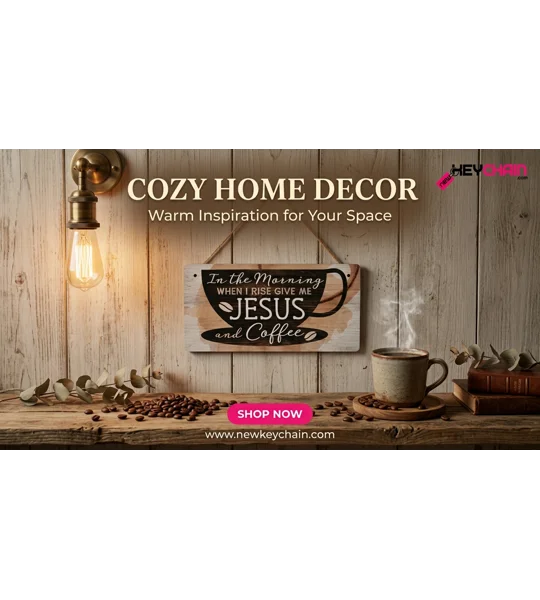 "In the Morning When I Rise Give Me Jesus and Coffee" wooden wall hanging sign
