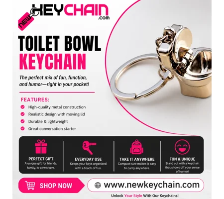 Toilet Bowl Keychain