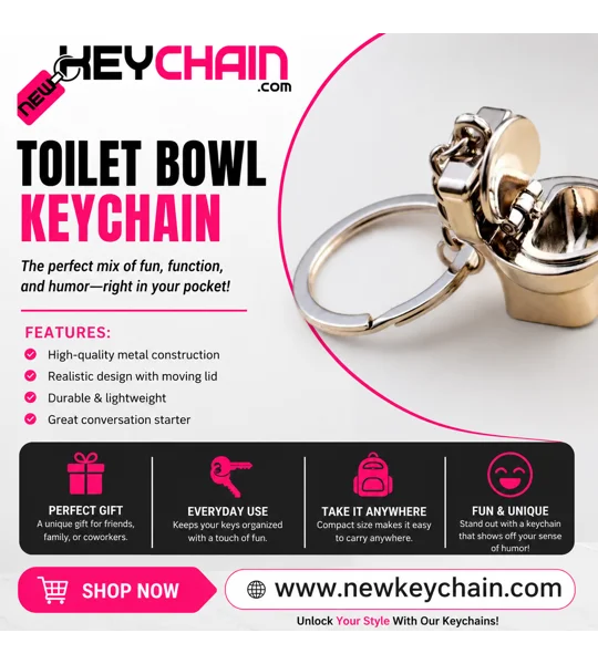 Toilet Bowl Keychain