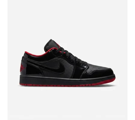 Air Jordan 1 Low SE "Triple Black Patent Leather"