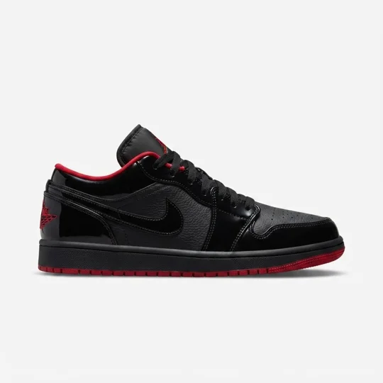 Air Jordan 1 Low SE "Triple Black Patent Leather"