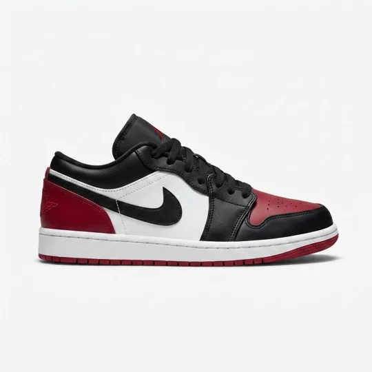 Air Jordan 1 Low "Black Toe" (2023 release layout)