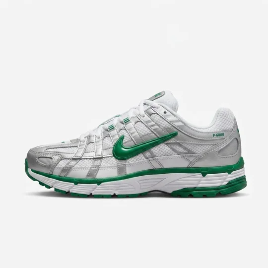 Nike P-6000 "Metallic Silver / Pine Green"