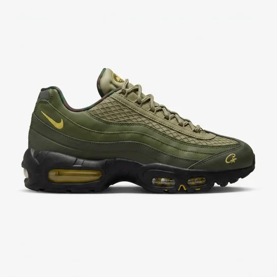 Corteiz x Nike Air Max 95 SP "Sequoia" (Black / Tour Yellow / Honey Black)