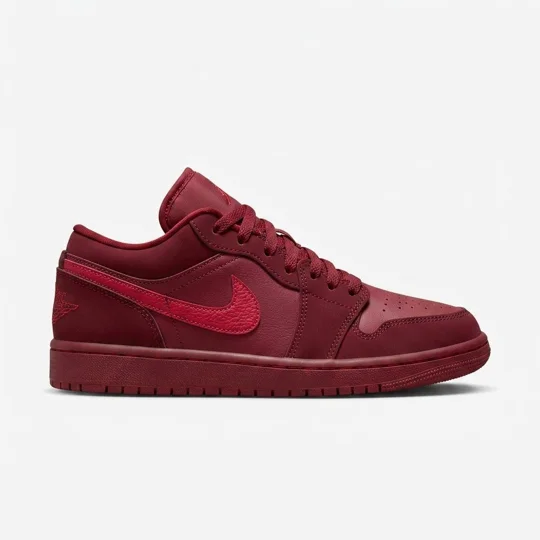 Air Jordan 1 Low "Monochrome Team Red / Burgundy"