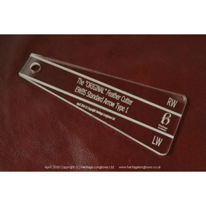 EWBS Standard Arrow Feather Cutting Template
