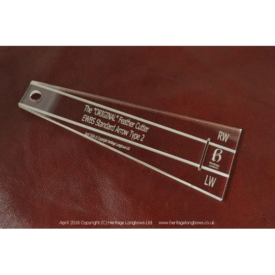 EWBS Standard Arrow Feather Cutting Template