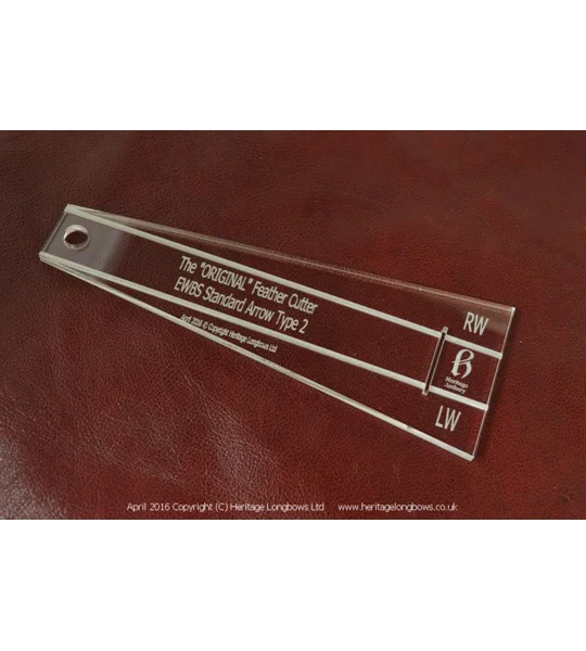 EWBS Standard Arrow Feather Cutting Template
