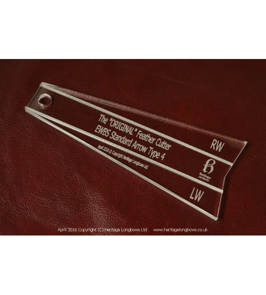 EWBS Standard Arrow Feather Cutting Template