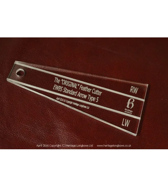 EWBS Standard Arrow Feather Cutting Template