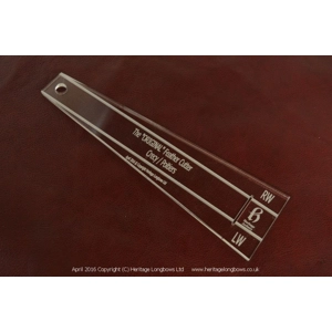 Crecy - Poitiers Feather Cutting Template