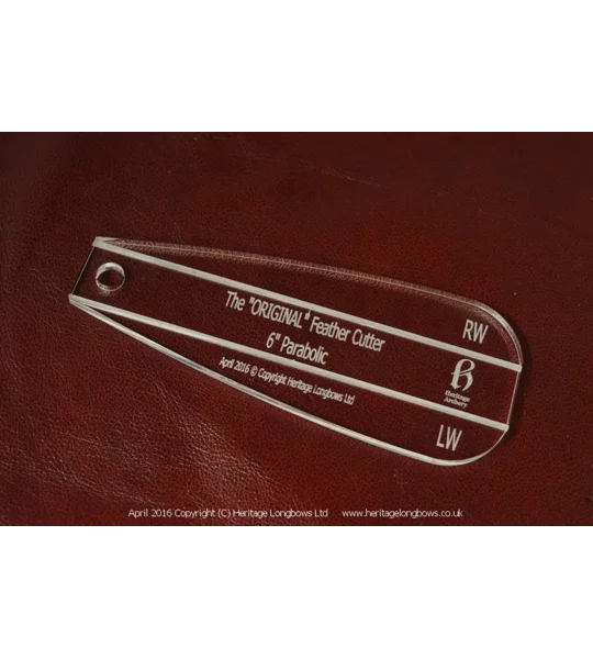 Parabolic Feather Cutting Template