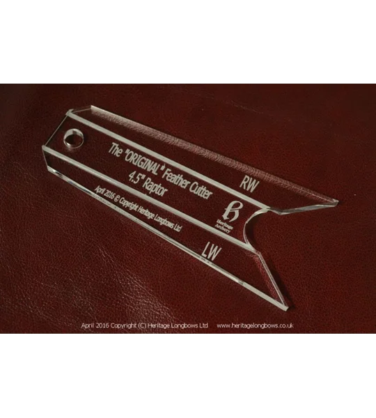 Raptor Feather Cutting Template