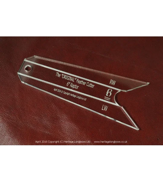 Raptor Feather Cutting Template