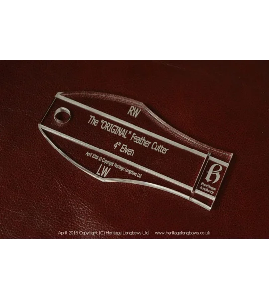 Elven Feather Cutting Template