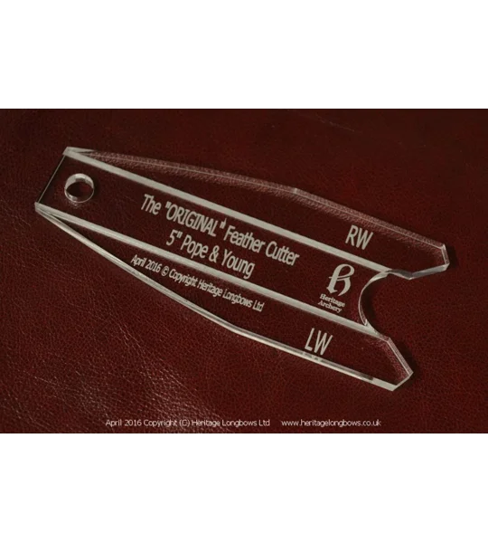 Pope & Young Feather Cutting Template