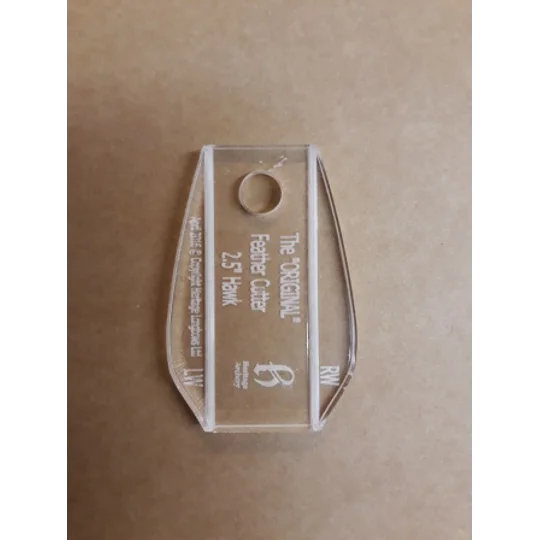 Hawk Feather Cutting Template