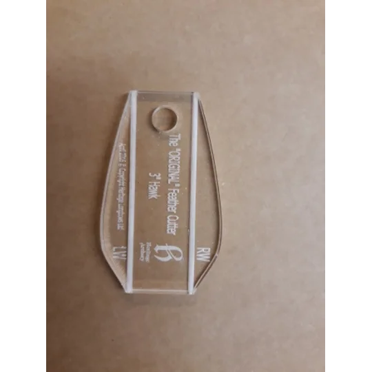 Hawk Feather Cutting Template