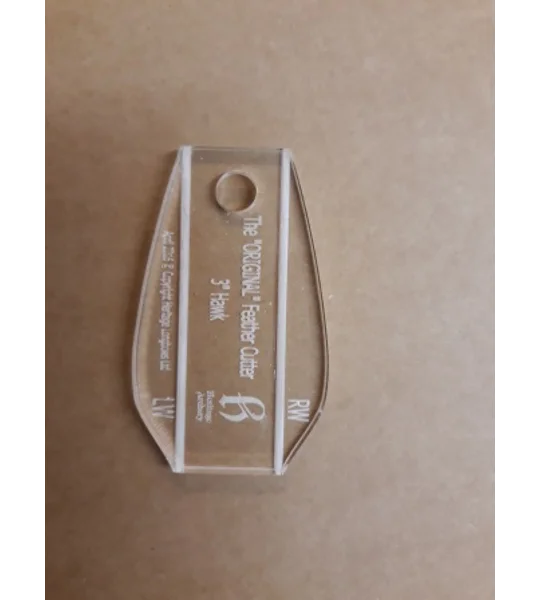 Hawk Feather Cutting Template