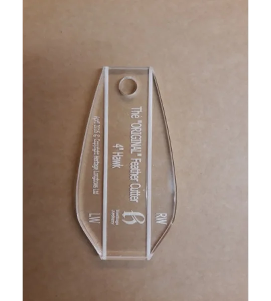 Hawk Feather Cutting Template