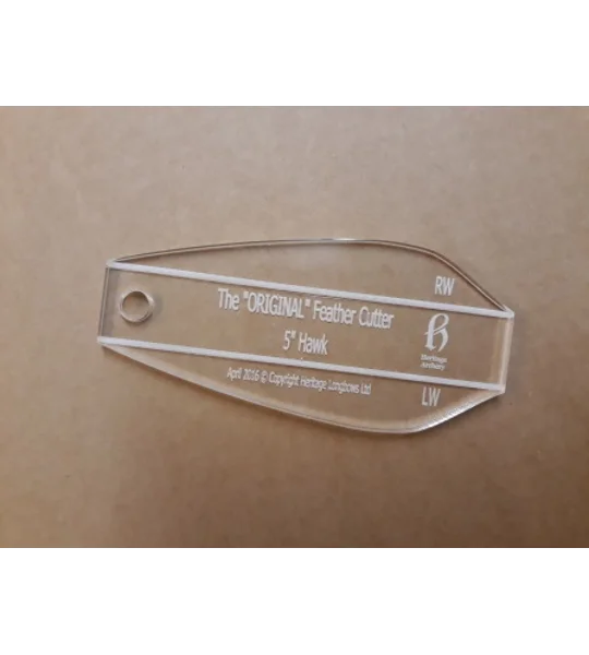 Hawk Feather Cutting Template