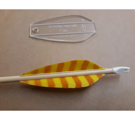 Hawk Feather Cutting Template
