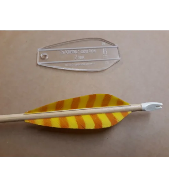Hawk Feather Cutting Template