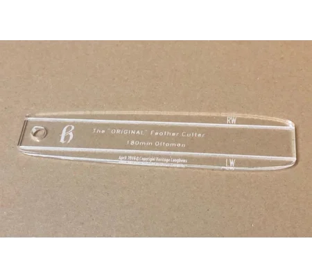Ottoman 180mm Feather Cutting Template