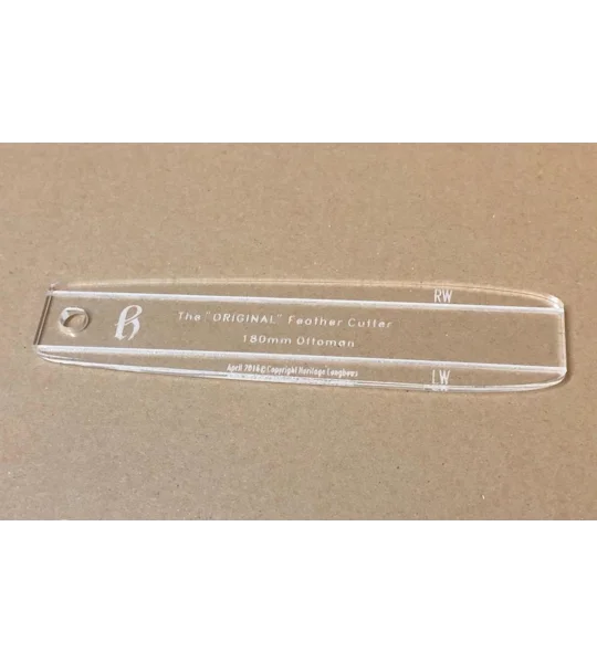 Ottoman 180mm Feather Cutting Template
