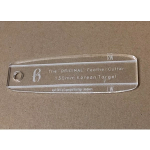 Korean 130mm Feather Cutting Template