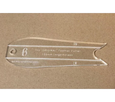 Korean Large 155mm Feather Cutting Template