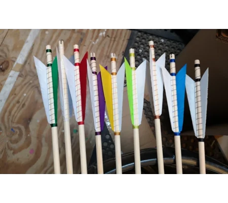 11/32" Medieval Style Arrows Self Nocked